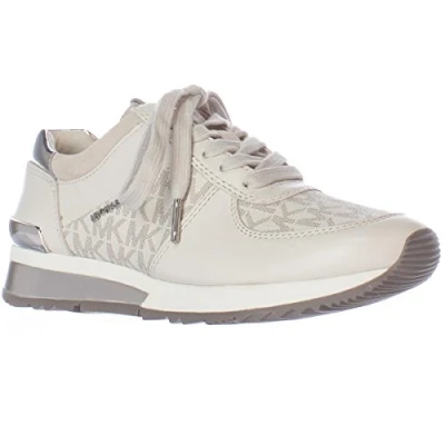 Afbeelding van Michael Kors Allie Sneakers laag, Dames, Maat: 42.5, Vanilla Leer en imitatieleer