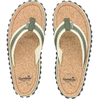 Afbeelding van Gumbies Corker Teenslippers Unisex Khaki Maat 37