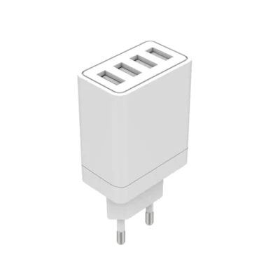 Afbeelding van Bigben Connected, 4 poorts USB A 5,4A FastCharge netlader, Wit
