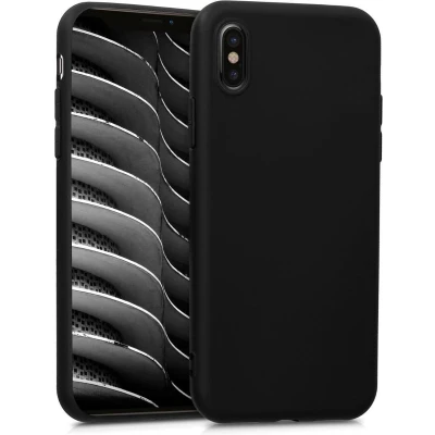 Afbeelding van kwmobile telefoonhoesje geschikt voor Apple iPhone X Hoesje smartphone Back cover in mat zwart