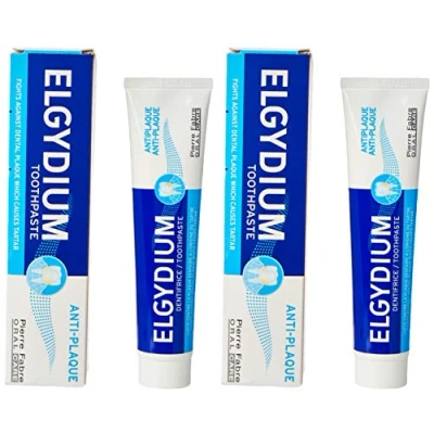 Afbeelding van ELGYDIUM tandpasta tegen tandplak DENTIFRICE ANTIPLAQUE Lot de 2x75ml