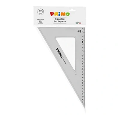 Afbeelding van Morocolor Primo driehoek 60 30 cm, rookgrijs, verblindingsvrij, stabiel en duurzaam, gemakkelijk af te lezen, hoge precisie, ideaal voor technische tekeningen.