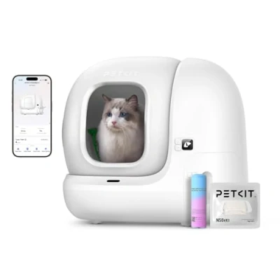 Afbeelding van PETKIT Pura Max 2 Zelfreinigende Kattenbak, xSecure/Geurverwijdering/APP Automatische Besturing, Kattenbak voor Meerdere Katten (Zonder Geurverwijderaar, met N50)