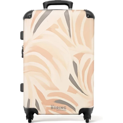 Afbeelding van NoBoringSuitcases.com® Koffer groot Rolkoffer lichtgewicht Abstracte vegen Reiskoffer met 4 wielen Grote trolley XL 20 kg bagage