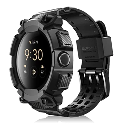 Afbeelding van Supcase Unicorn Beetle Pro Case geschikt voor Google Pixel Watch 41mm Bandje zwart