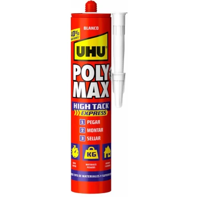 Afbeelding van Verzegelaar/kleefstof UHU 7000131 Poly Max High Tack Express Wit 440 g