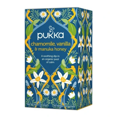 Afbeelding van 4x Pukka Thee Chamomile, Vanilla en Manuka Honey 20 stuks