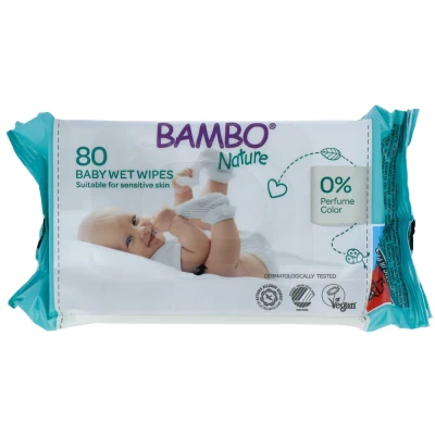 Afbeelding van 2x Bambo Nature Billendoekjes 80 stuks