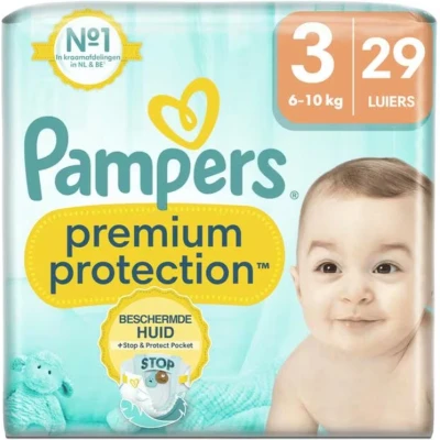 Afbeelding van Pampers Premium Protection Luiers Maat 3 6 10 KG 29 stuks