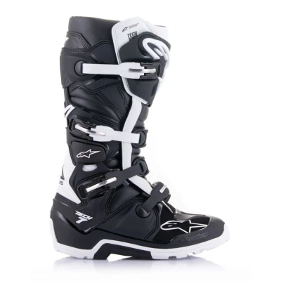 Afbeelding van Alpinestars 2024 Tech 7 Enduro Drystar Crosslaarzen Zwart / Wit maat 40.5