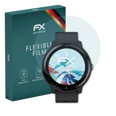 Afbeelding van atFoliX Beschermfolie compatibel met Garmin Vivoactive 3 Music Folie, ultra duidelijk en flexibel FX Schermbeschermer (3X)