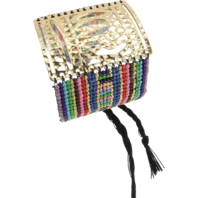 Afbeelding van Behave armbandje met kraaltjes ibiza stijl kleurrijke zomerlook