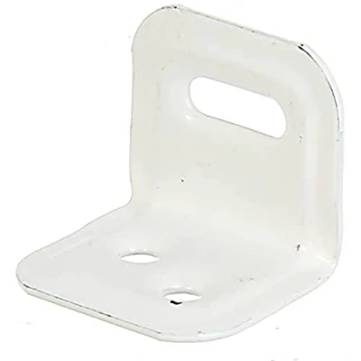 Afbeelding van Alberts 849535 Stelhoek ingeperst witte kunststof coating 25 x 30 mm set van 50