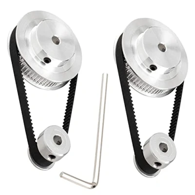 Afbeelding van TUZUK GT2, synchrone transmissie, 20 en 60 tanden, aluminium verdelerrol, 5 mm diameter, met 2 stuks, lengte 200 breed, 6 riem (20 60T 5B 6)
