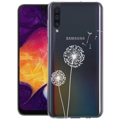 Afbeelding van Samsung Galaxy A50 Hoesje Siliconen en TPU (zacht) imoshion Softcase/Backcover Wit Telefoonhoesje