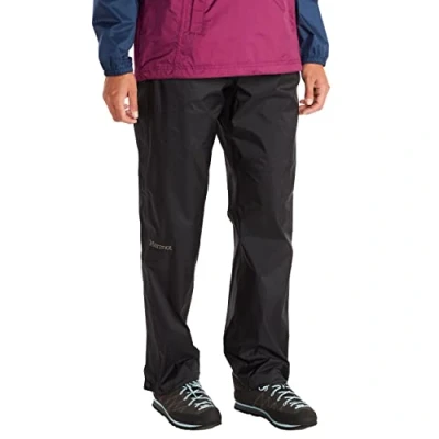 Afbeelding van Marmot Dames Wm&#039;s PreCip Eco Full Zip Pant Long, Waterdichte regenbroek, winddichte wandelbroek, ademende regenkleding voor wandelen en trekking, Black, S