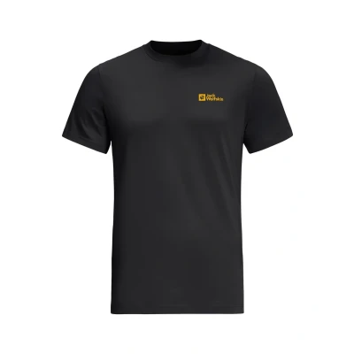 Afbeelding van Jack Wolfskin Essential T M Tshirt print, Heren, Maat: Large, Black