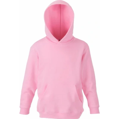 Afbeelding van Fruit Of The Loom Kinder Unisex Sweatshirt Met Capuchon / Hoodie (Licht Rose)