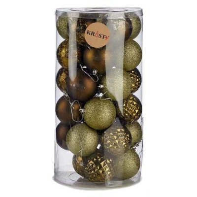 Afbeelding van Set kerstballen Groen PVC 8 x 8,5 cm (4 Stuks)