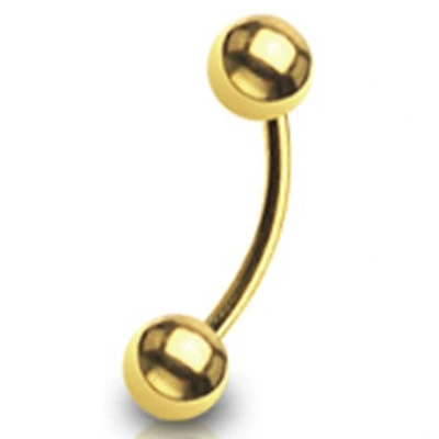 Afbeelding van Piercing rond gold plated