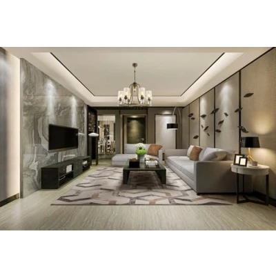 Afbeelding van Liman 6 lichts hanglamp D62cm Transparant glas en antiek goud metaal Menzzo