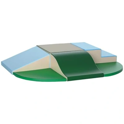 Afbeelding van HOMCOM 6 XXL schuimbouwstenen voor kinderen, motorische modules, educatief speelgoed, cursus gecertificeerd volgens EN71 1 2 3, obstakel, EPE schuim, synthetische coating