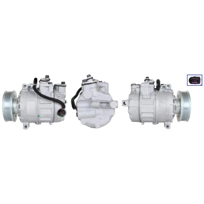 Afbeelding van LUCAS ACP01180 AC Compressor PAG 46 R134a Met pakkingen VOLKSWAGEN: Touareg I
