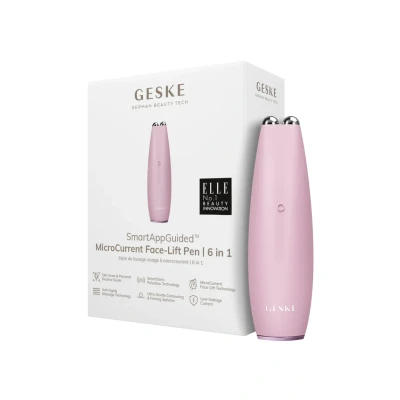 Afbeelding van GESKE SmartAppGuided™ MicroCurrent Face Lift Pen 6 in 1 Tools voor huidverzorging Anti aging apparaat Facelift Jonge huid zonder rimpels Gezichtsapparaat