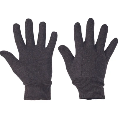 Afbeelding van Cerva FCH handschoen bru jersey 01030008 12 stuks Donkerbruin 11