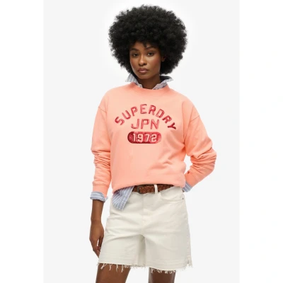 Afbeelding van Superdry EMBELLISHED VARSITY LOOSE CREW Dames Trui