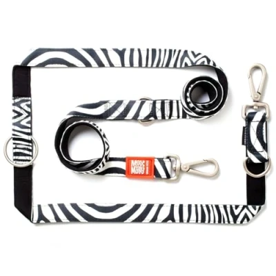 Afbeelding van Max &amp; Molly 4897039632151 Comfortabel, veilig, gevoerd neopreen, koel en flexibel, multifunctioneel linnen, S, zebra