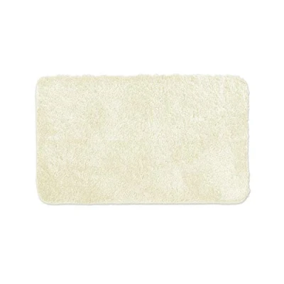 Afbeelding van Badkamer Tapijt Crème Badmat kan gecombineerd worden tot een set Antislip &amp; Maschinewasbaar Toiletmat 60 x 100 cm