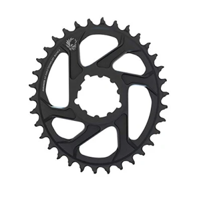 Afbeelding van Vervangend kettingblad XX1 X01 Eagle Oval Direct Mount X Sync 12V Kleur Zwart 34 tanden off set 6 mm