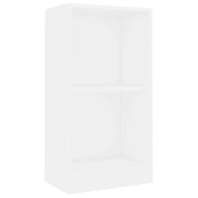 Afbeelding van Boekenkast 40x24x75 cm bewerkt hout wit