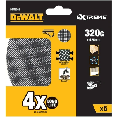Afbeelding van DeWalt Accessoires Mesh schuurgaas ø125mm K320 DTM8562 QZ