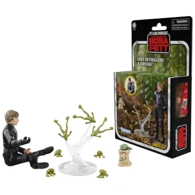 Afbeelding van Hasbro Star Wars The Book Of Boba Fett Vintage Collection Action Figures Luke Skywalker &amp; Grogu 10 cm Actiefiguur Multicolours