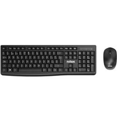 Afbeelding van Toetsenbord en draadloze muis Nilox NXKMWE012 Qwerty Spaans