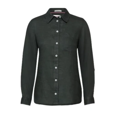 Afbeelding van Cecil Bluse AUS Leinen Overhemdblouse, Dames, Maat: XL, Grün
