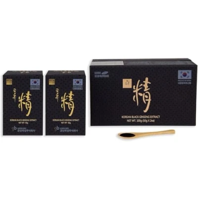 Afbeelding van Korean Zwarte Ginseng Extract 100g 100% Natuurlijk Hoog gehalte aan saponinen 80mg/g Ginsenosides Rg1, Rb1, Rg3 &gt; 6 mg/g. Versterkt in ginsenosiden Rg3, Rg5 en Rk1.