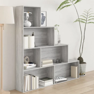 Afbeelding van Boekenkast 155x24x160 cm grijs sonoma eikenkleurig