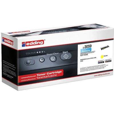 Afbeelding van Edding Tonercassette vervangt Samsung CLT Y404S Compatibel Geel 1000 bladzijden EDD 3059