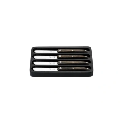 Afbeelding van Botermes Laguiole Style de Vie Innovation Line Grijs (4 Delig)