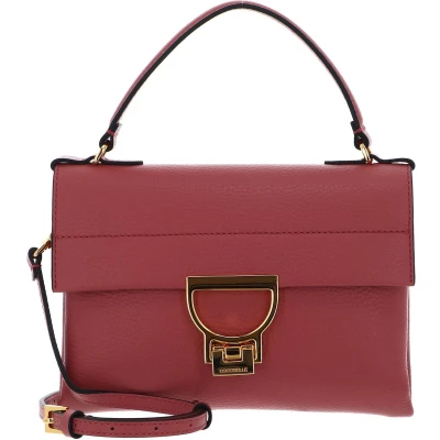 Afbeelding van COCCINELLE Leren Handtas Schoudertas Arlettis Handbag Pot Lichtrood
