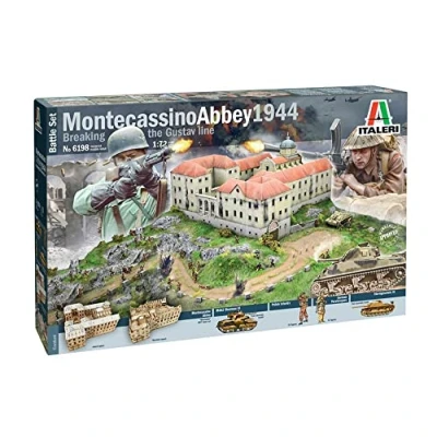 Afbeelding van 1:72 Italeri 6198 Montecassino Abbey 1944 Breaking the Gustav Line Battle Set Plastic Modelbouwpakket