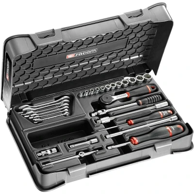 Afbeelding van Facom doppendoos en sleutels 1/4&quot;; mm r.161b 27 stuks R.430BP