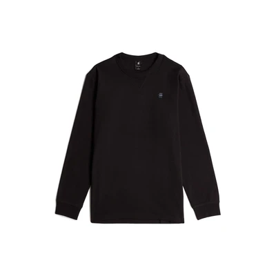 Afbeelding van G Star RAW Longsleeve Nifous R met geribbelde inzet aan de voorkant