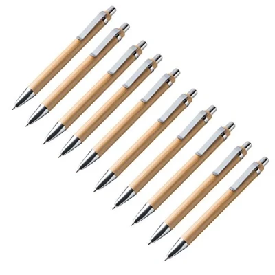 Afbeelding van Notrash2003® Balpen sets versch. hoeveelheden bamboe hout schrijfgerei (set van 10)