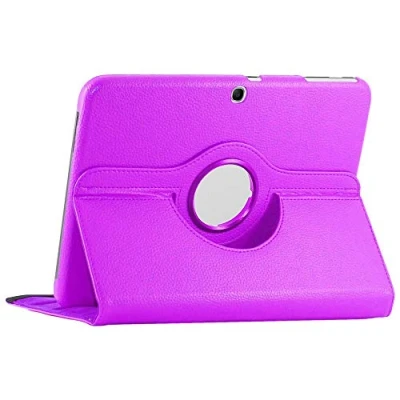 Afbeelding van ebestStar Hoes voor Samsung Galaxy Tab 3 10.1 GT P5210, 10 P5200 P5220, Roterende Etui, Case, 360 Draaibaar hoesje, Paars
