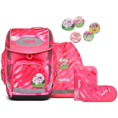 Afbeelding van Ergobag CUBO set 5TLG INKL Schooltas voor kinderen, Maat: One Size, Kuntbärbuntes einhorn