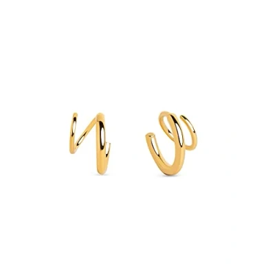 Afbeelding van Singularu Spiral DROP Oorbellen, Dames, Maat: One Size, Gold